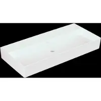 Villeroy & Boch Memento 2.0 lavabo mural, sans trou pour robinet, sans trop-plein, non rectifié, 1000x470mm, 4A22A3R1, 4A22A3R1