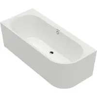 Villeroy & Boch V&B vasca rettangolare Oberon 180x80x62cm, frontale, acr., sinistra, st. bianco C+