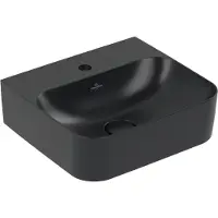 Villeroy & Boch Finion lave-mains, trop-plein caché, 1 trou pour robinet, 430x390mm, 436444R7, 436444R7