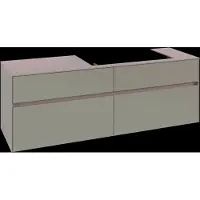 Villeroy & Boch Collaro Meuble sous-lavabo, 4 tiroirs, lavabo à droite, 1600x548x500mm, C02700VM, C02700VM