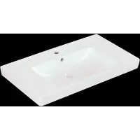 Villeroy & Boch Vasque à poser Subway 2.0, pour robinetterie 3 trous, avec trop-plein, 800x470mm, 71758001, 71758001