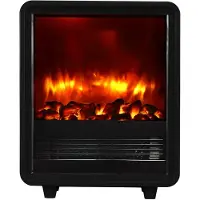 IN & OUT HOUSE GmbH Stufa elettrica BALDERIA George – Potenza termica fino a 2000 W, nera