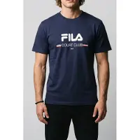 FILA Doccia Relaxed Logo Graphic T-shirt Black Iris Taglia: S | Magliette basic Outlet | Uomo | Nero