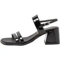 Art per donna. 120101101003_001 Sandali Verona in pelle nera, modello 2010 (42), Nero, 5 a 8cm, Fibbia, Casual, Classico