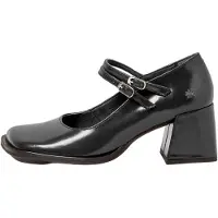 Art per donna. 117041101003_001 Scarpe Verona in pelle nera 1704 (37), Nero, 5 a 8cm, Fibbia, Casual, Classico