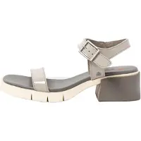 Art per donna. 1206011EW003_039 Sandali in pelle 2060 Warsaw grigio (39), 5 a 8cm, Fibbia, Casual