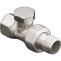 Oventrop HK raccordo Combi 2 PN 10, ottone nichelato, passaggio DN 20, 3/4"