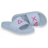Sun68 slippers da donna con logo a contrasto colore sulla fascia frontale