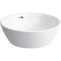 Laufen PRO B vasque, sans trou pour robinet, avec trop-plein, 420x420mm, H8129620001091, H8129620001091