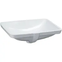 Laufen PRO S lavabo encastré, sans trou pour robinet, avec trop-plein, 525x400mm, US fermé, H8119614001091, H8119614001091