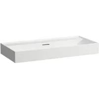Laufen Kartell lavabo à encastrer, sans trou pour robinet, avec trop-plein, 1000x460mm, H8103377571091, H8103377571091