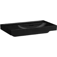 Laufen MEDA lavabo, encastrable, 800x460mm, tablette à gauche, sans trou pour robinetterie, avec trop-plein, H8171157161091, H8171157161091