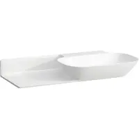 Laufen INO lavabo, sans trou pour robinetterie, sans trop-plein, tablette céramique à gauche, 900x450mm, H8133014001121, H8133014001121