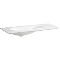 Laufen Il Bagno Alessi lavabo à poser, 1 trou pour robinet, sans trop-plein, avec bonde, 120x50cm, H8179797571111, H8179797571111