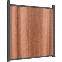 vidaXL Elemento recinzione marrone 1045x186 cm WPC