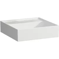 Laufen Kartell Lave-mains, encastré, sans robinetterie, sans trop-plein, 460x460mm, H8153317571121, H8153317571121