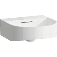 Laufen Sondeur mobile Lave-mains, sans trou pour robinet, avec trop-plein, 410x420mm, avec couvercle de vanne, incl. gabarit, blanc, H8163417571091, H8163417571091