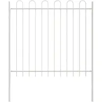 vidaXL Recinzione da giardino BOXTEL, 2 pezzi, 3,4 x 1 m, acciaio con rivestimento a polvere