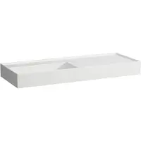 Laufen Kartell lavabo, encastré, tablette à droite, sans trou pour robinetterie, sans trop-plein, 1200x460mm, H8133327571121, H8133327571121