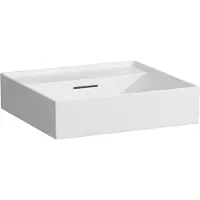 Laufen Kartell lavabo à encastrer, sans trou pour robinet, avec trop-plein, 500x460mm, H8103327571091, H8103327571091