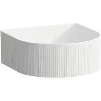 Laufen Sondeur en marche Cuvette de lavabo avec texture, sans trou pour robinet, sans trop-plein, 340x340mm, avec couvercle en céramique pour robinet de vidange, blanc, H8123417571121, H8123417571121
