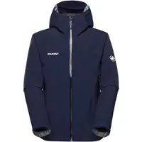 Mammut - Giacca impermeabile e leggera - Crag HS Hooded Jacket Men Marine per Uomo - Taglia L - Blu navy