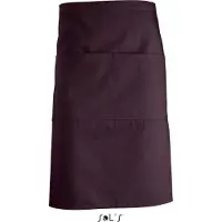 Sol SOLs 88020 | Grembiule medio Greenwich - 90 x 65 cm - Colore: Borgogna - Misura: 90 x 65 cm