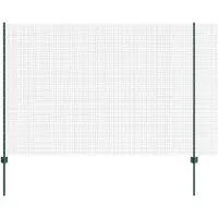 vidaXL Recinzione in filo metallico saldato con pali, 25 x 1,6 m, colore verde