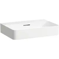 Laufen VAL lavabo, encastré, sans trou pour robinet, avec trop-plein, 600x420, H8102830001091, H8102830001091