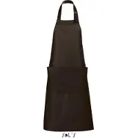 Sol SOLs 88010 | Grembiule lungo Gala - 75 x 90 cm - Farbe: Cioccolato - Misura: 75 x 90 cm