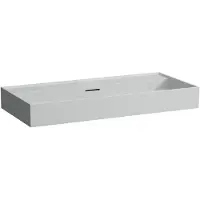 Laufen Kartell lavabo à encastrer, sans trou pour robinet, avec trop-plein, 1000x460mm, H8103377591091, H8103377591091