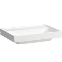 Laufen MEDA lavabo, encastrable, 650x460mm, sans trou pour robinet, sans trop-plein, H8101147571121, H8101147571121