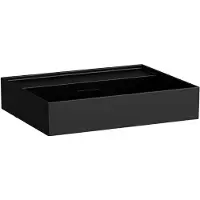 Laufen Kartell lavabo à poser sans trou pour robinetterie, avec trop-plein, partie inférieure polie, 600x460mm, H8163337161091, H8163337161091