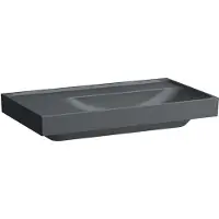 Laufen MEDA lavabo, encastrable, 800x460mm, tablette à gauche, sans trou pour robinetterie, sans trop-plein, H8171157581121, H8171157581121