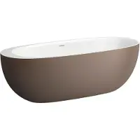 Laufen ILBAGNOALESSI Baignoire, en pose libre, en fonte minérale, 1850x800x440mm, H2209721880001, H2209721880001