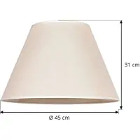 Duolla Paralume Pseudosofia per lampada da terra beige