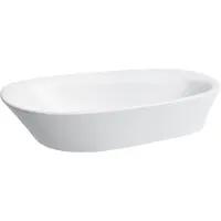 Laufen Palomba lavabo, sans trou pour robinetterie, sans trop-plein, avec bord pour robinetterie, bassin à gauche, 600x400mm, H8168030001121, H8168030001121