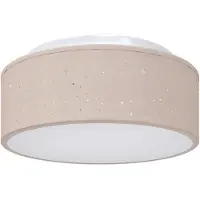 vidaXL Lampada da soffitto con faretti Taupe 30 x 30 x 13,5 cm Tessuto