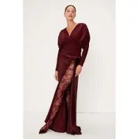 VIVEH Salvia Top Burgundy Taglia: 46 | Maglie a manica lunga Outlet | Donna | Marrone