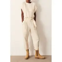 Ba&sh Pantalon Madrid Ecru Taglia: L | Pantaloni Outlet | Donna | Marrone