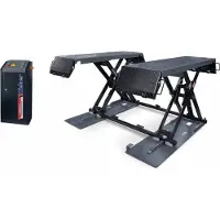 Weber Ponte di pulizia per auto elettriche professionale da 3 tonnellate, ponte di pulizia, ponte a forbice - 230 Volt grigio