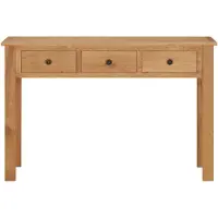 Syfax Tavolo da Trucco 110x40x75 cm in Legno Massello di Rovere