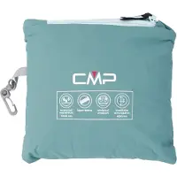 CMP Girl's Jacket Fix Hood Printed Giacca antipioggia Bambini (164, turchese)