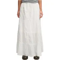 Superdry per donna. W7210412A Gonna Tiered Maxi bianco sporco (S), Casual, Cotone