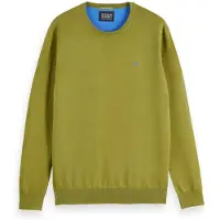 Scotch & Soda Regular-fit Ecovero Blend Crewneck Calla Green Taglia: L | Maglioni a maglia Outlet | Uomo | Verde
