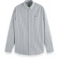 Scotch & Soda Striped Regular-fit Oxford Shirt Insignia Blue Stripe Taglia: L | Camicie Casual Outlet | Uomo | Blu