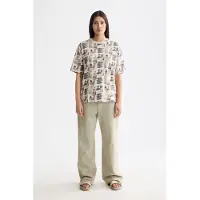 Scotch & Soda All Over Printed Loose Fit T-shirt Art Dept Collage Grey Sca Taglia: XS | Maglie Sportivi Outlet | Donna | Grigio