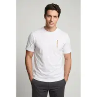 Timberland Short Sleeve ''oval Logo'' Graphic Tee White Taglia: S | T-shirt stampate Outlet | Uomo | Bianco