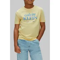 Calvin Klein Boys Logo Ss T-shirt French Vanilla Taglia: 10 | T-shirt Outlet | Unisex | Bianco