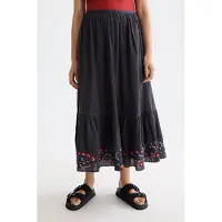 Scotch & Soda Embroidered Maxi Skirt Charcoal Art Taglia: XS | Maxi gonne Outlet | Donna | Nero